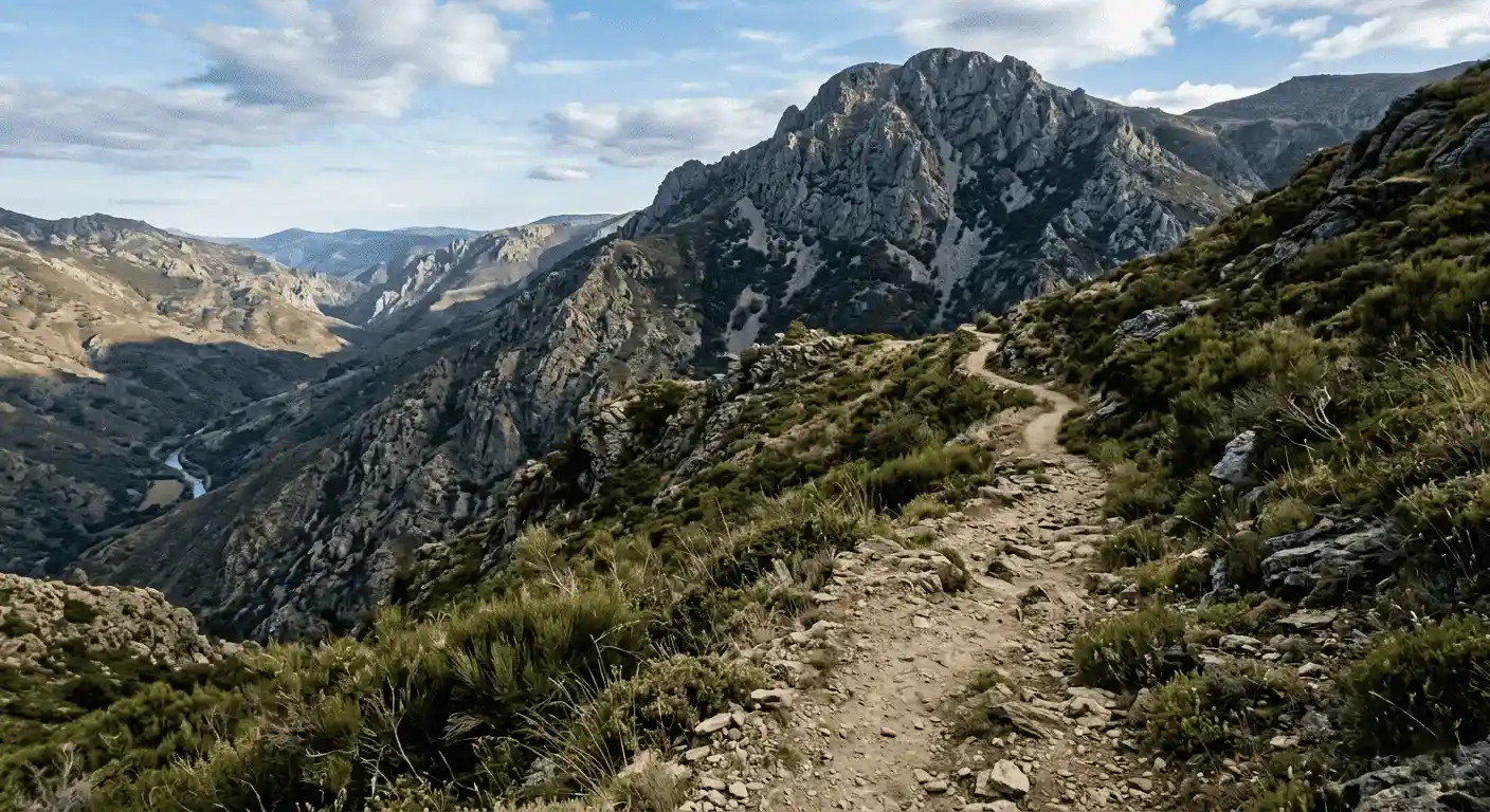 Fotografía aérea de montaña con dron